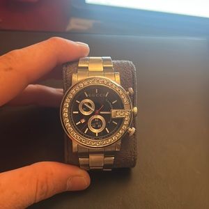 Gucci G Chronograph diamond watch